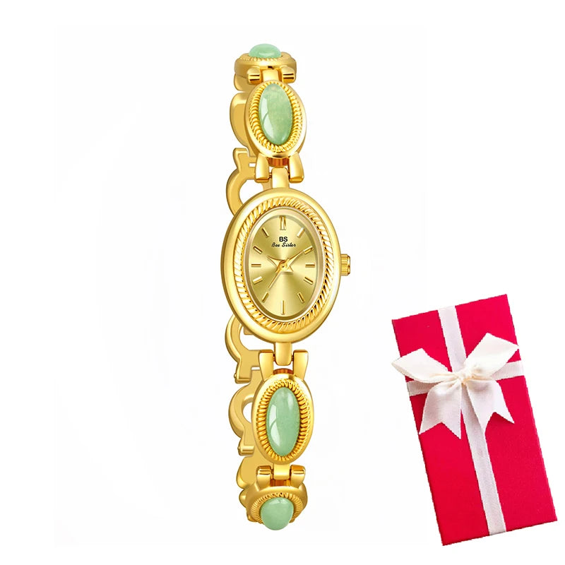 Montre Quartz Femme Bracelet Élégant — Boîtier Ovale 24 mm, Acier Inoxydable, Verre Hardlex, 3 ATM, 16 Coloris | TechNova X