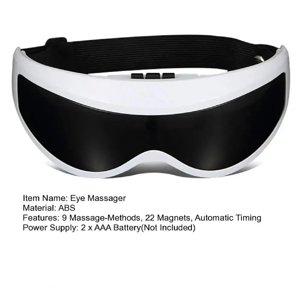 Electric Eye Massager, Eye Vision Improvement, Migraine, Forehead, Eye Care Glasses, Wireless Massage, Vibration, Health Care