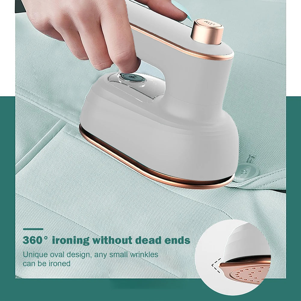 Mini Fer à Vapeur Portable 33W — Sec & Humide, Semelle Céramique, Chauffe 30s & 360g