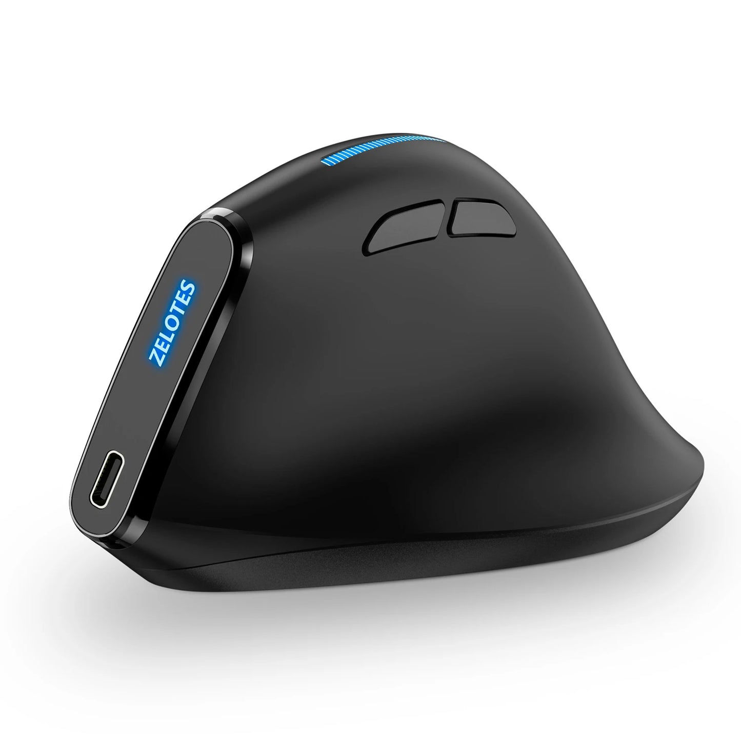 ZELOTES F-36A 2.4G Souris sans fil Chargement Blu-ray 6 boutons Souris optique 3 niveaux ug I souris noire