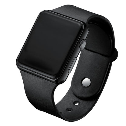 Montre Digitale LED Sport CK1500 — Bracelet Silicone, Cadran Rectangle, Unisexe