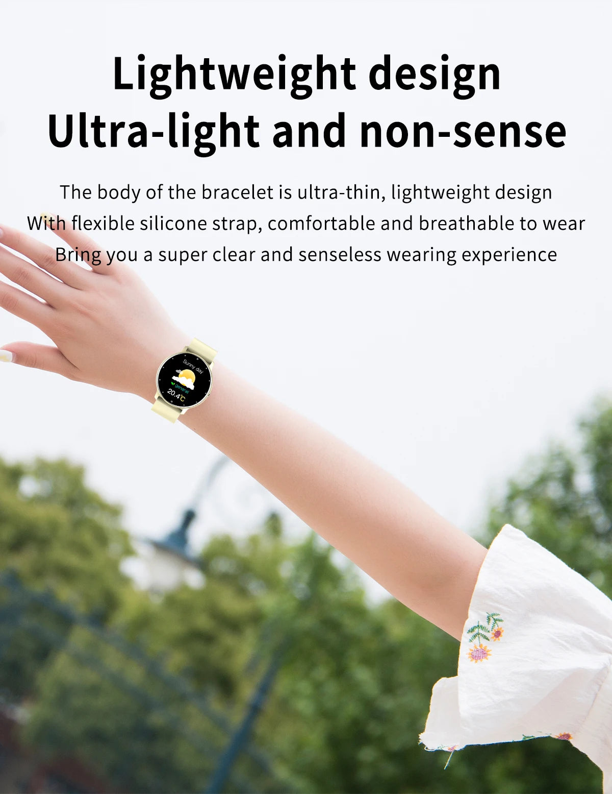 Smartwatch LIGE BW0223 2026 — Bluetooth 5.0, Suivi Santé 24h, IP67