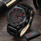 Istro REN-Montres à quartz de sport militaire pour hommes, horloges de luxe pour hommes, horloge de date, bracelet en cuir, date, heure, marque supérieure