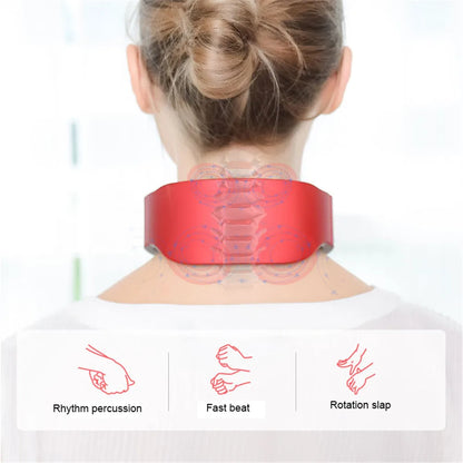 Masseur Cervical EMS CAMMUO 4D — Chaleur 42°C, 6 Modes & Traction Cervicale