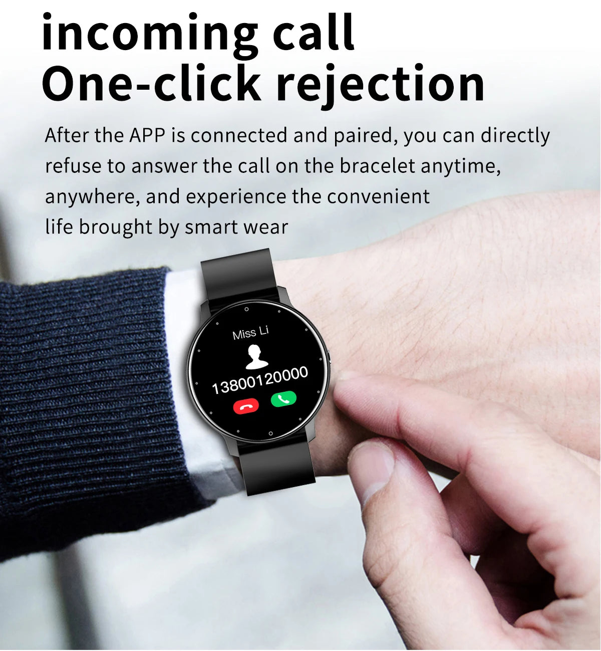 Smartwatch LIGE BW0223 2026 — Bluetooth 5.0, Suivi Santé 24h, IP67