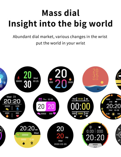 Smartwatch LIGE BW0223 2026 — Bluetooth 5.0, Suivi Santé 24h, IP67
