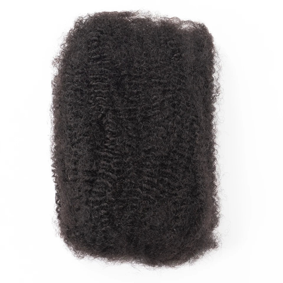 10-18Inch 4C Afro Kinky Double Drawn Bulk Human Extensions Machine Double Weft 30 50g/Pack Brazilian Remy Locs Micro Twist