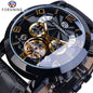 Montre Mécanique Automatique Homme FORSINING — Tourbillon, Boîtier Rond Acier 46 mm, Bracelet Cuir, Calendrier | TechNova X