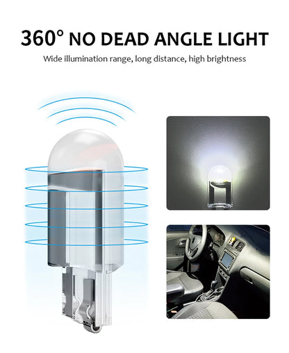 T10 W5W COB LED Car Bulbs — Interior Lights 12V (Pack of 10) | TechNova X