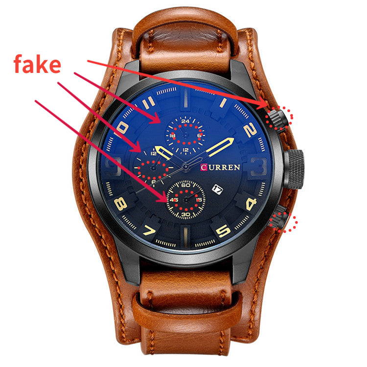 Istro REN-Montres à quartz de sport militaire pour hommes, horloges de luxe pour hommes, horloge de date, bracelet en cuir, date, heure, marque supérieure