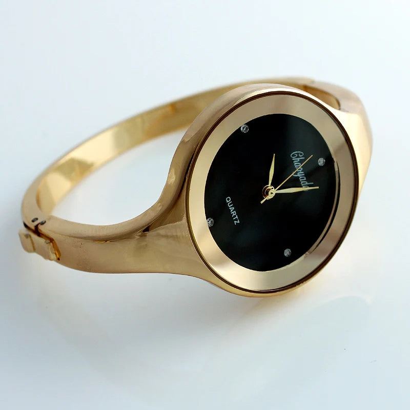 Montre Manchette Femme Quartz CYD D1 — Acier Inoxydable, Cadran Minimaliste 38mm, 10 Coloris