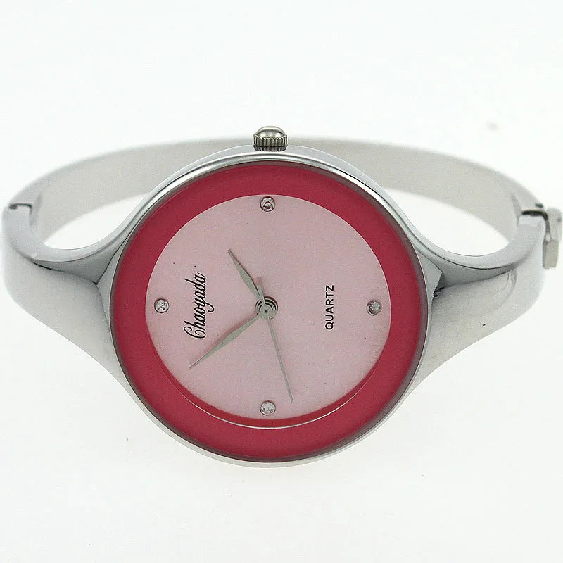 Montre Manchette Femme Quartz CYD D1 — Acier Inoxydable, Cadran Minimaliste 38mm, 10 Coloris