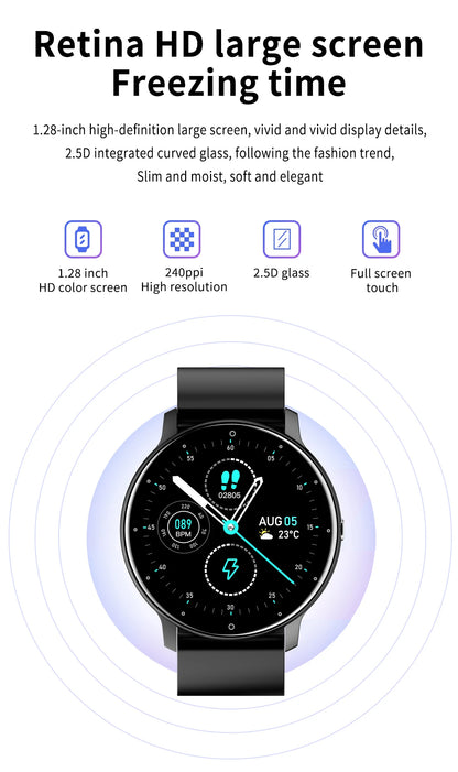 Smartwatch LIGE BW0223 2026 — Bluetooth 5.0, Suivi Santé 24h, IP67