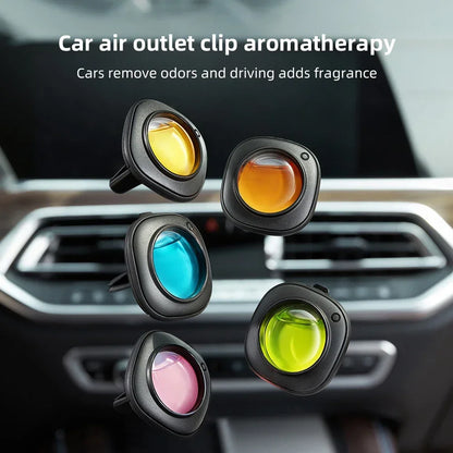 Clip Parfum Voiture Aromathérapie — Extraits Naturels, Anti-Odeurs & 5 Couleurs