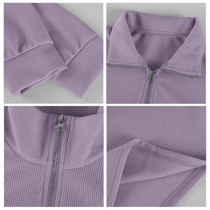 Sweat Col Polo Homme — Manches Longues, Fermeture Éclair, Coupe Ample | Automne-Hiver