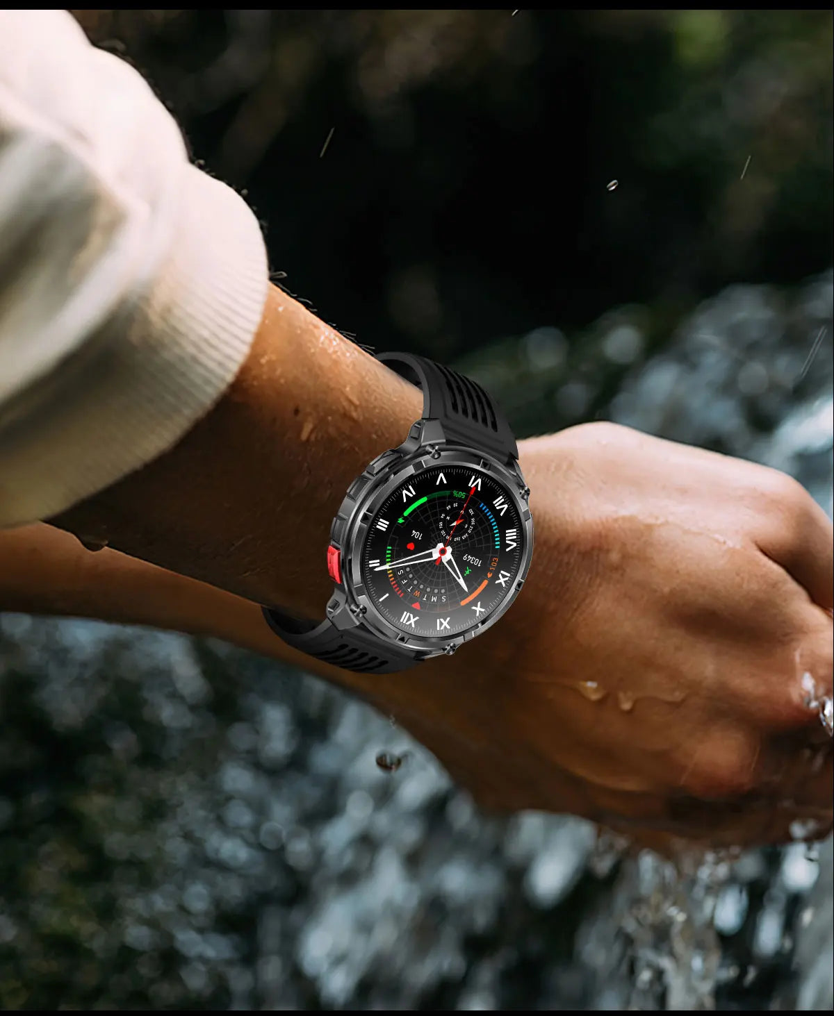 Smartwatch GPS GUHUAVMI T-Rex3 Pro 2026 — AMOLED 1,7", Batterie 1100mAh, 10 ATM, 100+ Modes Sport