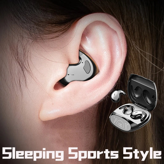 Écouteurs Sommeil Ultra-Minces Bluetooth 5.3 — Invisibles, Étanches IPX7 | TechNova X