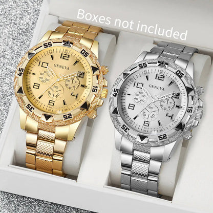 Lot 2 Montres Quartz Homme Business — Grand Cadran 45 mm, Boîtier Alliage, Chiffres Arabes, 4 Styles | TechNova X