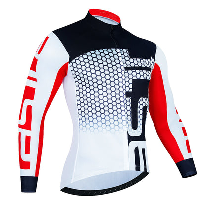 Men's Long Sleeve Cycling Jersey — Breathable Road & MTB Shirt | TechNova X