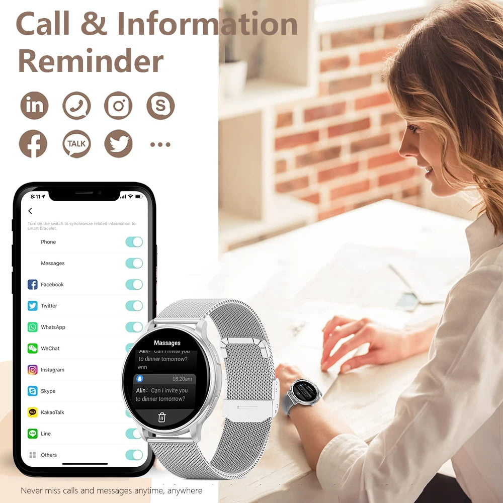 MEVADEN-Montre intelligente d'appel Bluetooth pour hommes et femmes, montres à cadran personnalisé, tracker de fitness sportif, fréquence cardiaque, Android IOS, Y22