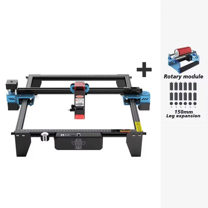 Graveur Laser deux arbres TTS 10 Pro, avec contrôle hors ligne Wifi, Machine de gravure Laser 10W pour la sculpture sur verre, métal et cuir