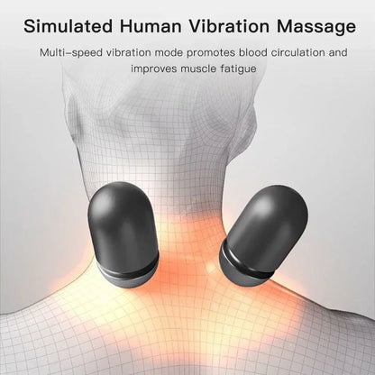 Electric Neck Massager Pillow Cervical Stretcher Heating Vibration Massage Back Orthopedic Traction Sleeping Pillows Support