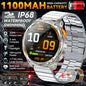 Smartwatch GUHUAVMI HT33 — AMOLED Saphir 1,7", Batterie 1100mAh, 100+ Sports, IP68