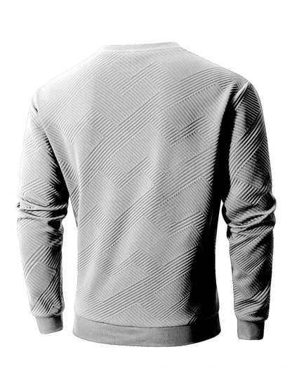Sweat-shirt Col Rond Homme — Polyester & Élasthanne | Sans Capuche | Couleur Unie | Casual | 4 Coloris | S à 3XL
