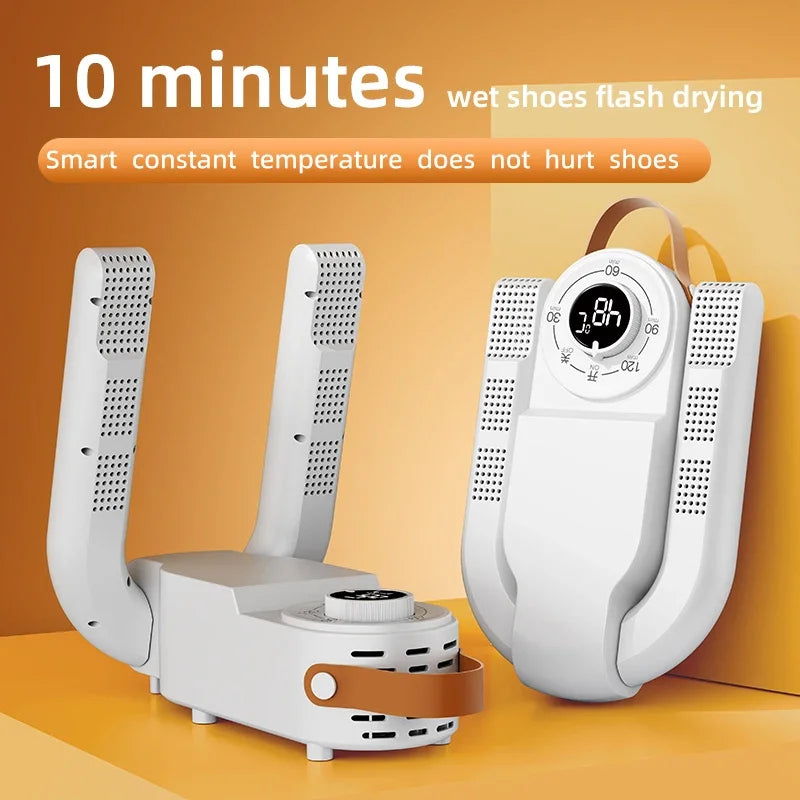 Sèche-Chaussures Intelligent 150W — Minuterie, Séchage Rapide, Désodorisant & Stérilisant