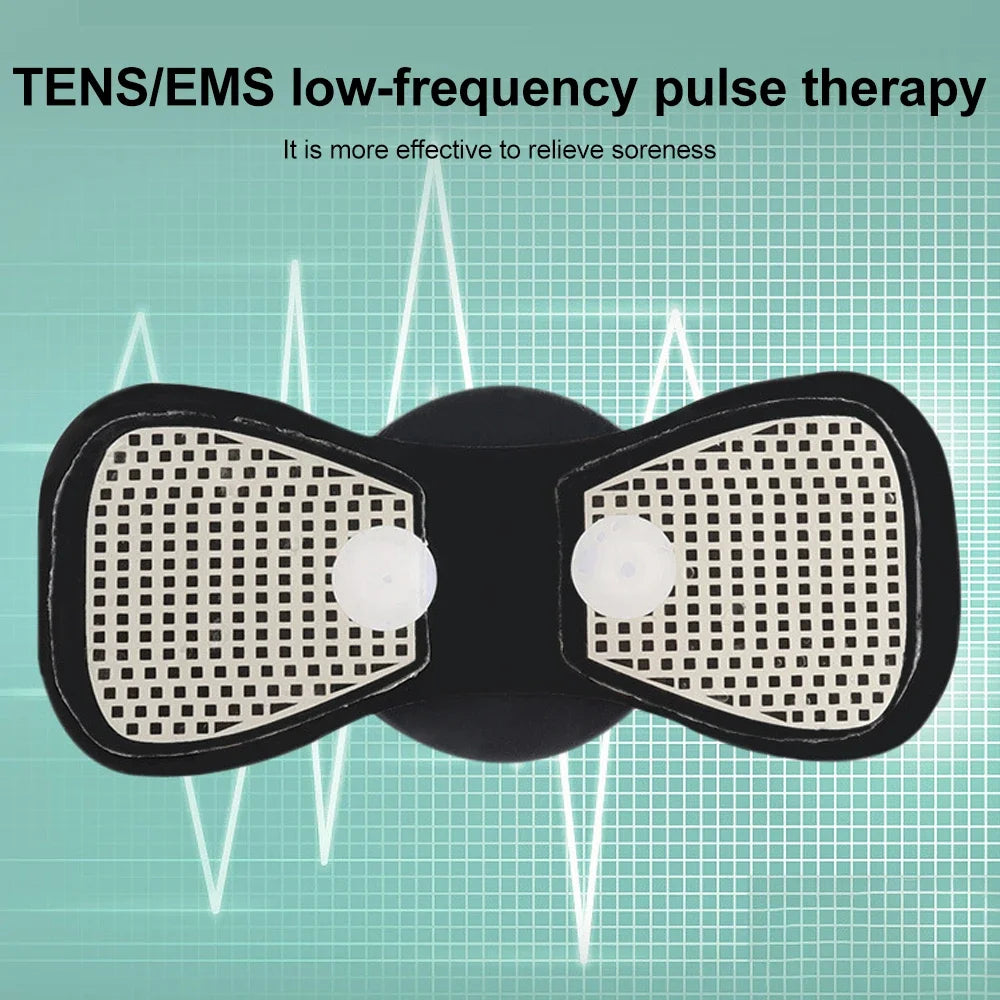EMS Neck Massager, Mini Cervical Back Muscle Pain Relief Patch, Stimulator Mat, Portable Leg Body Healthcare Tool