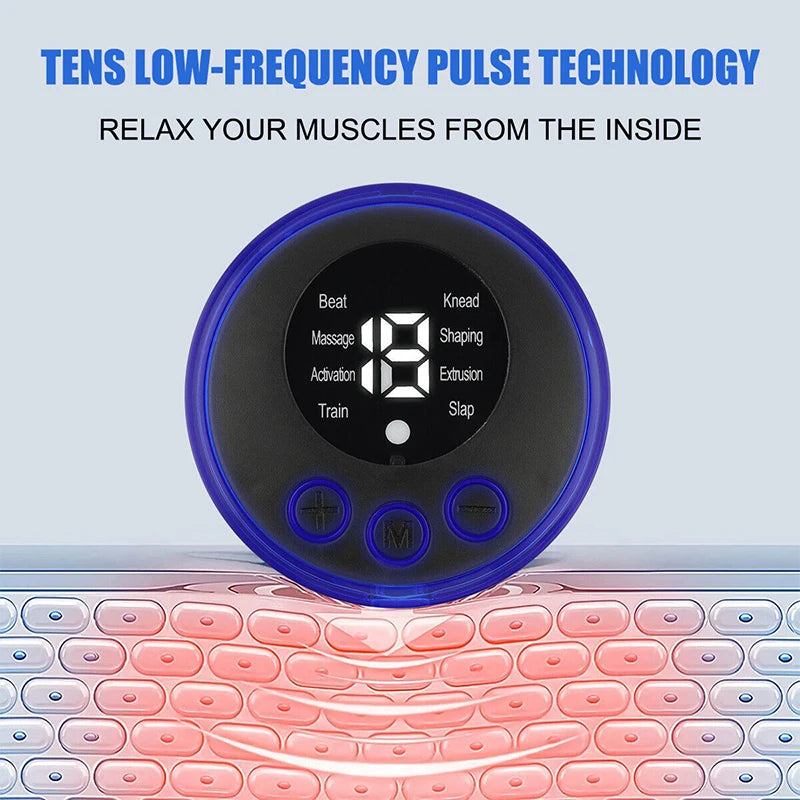 EMS Electric Neck Massager, Muscle Stimulation Instrument, back, neck and calf patches, joint pain, low-frequency massager