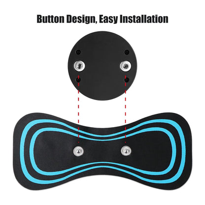 EMS Cervical Spine Massager, Mini Electric Low-Pulse TENS Neck Massager, Neck Back Body Muscle Stimulator, Arm Leg Relaxation Pads