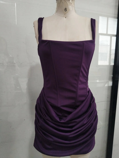 Mini Robe Fourreau Femme — Col Roulé, Sans Manches, Taille Haute, 5 Coloris | TechNova X