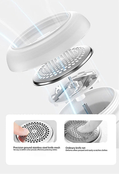 Rasoir Anti-Peluches Électrique Rechargeable — Affichage LED, 40 min d'Autonomie & Charge Rapide