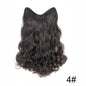 Extension Capillaire Synthétique Bouclée Forme V — 20 Pouces, 4 Clips, Fibre Haute Température, 7 Teintes | TechNova X