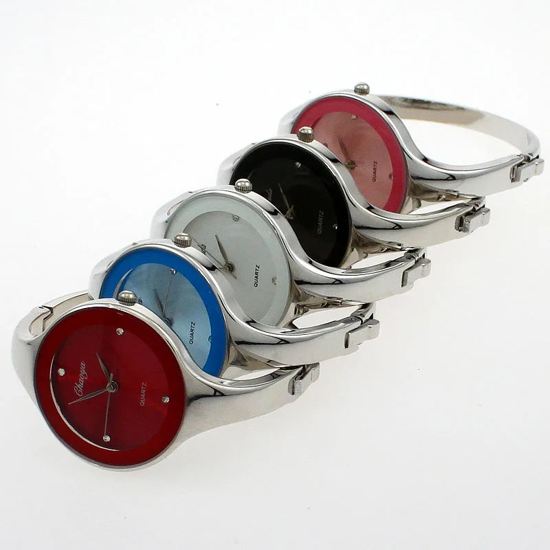 Montre Manchette Femme Quartz CYD D1 — Acier Inoxydable, Cadran Minimaliste 38mm, 10 Coloris