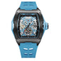 Montre Mécanique Automatique Homme LIGE — Squelette Tourbillon, Boîtier Carré, Étanche 3 ATM, 4 Coloris | TechNova X