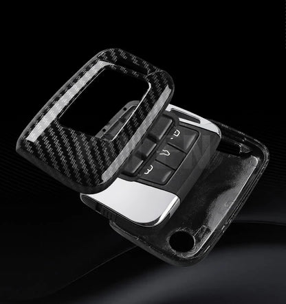 Housse de clé de voiture en Fiber de carbone ABS, pour Volkswagen VW Magotan Passat B8 Golf pour Skoda Superb A7, coque de haute qualité