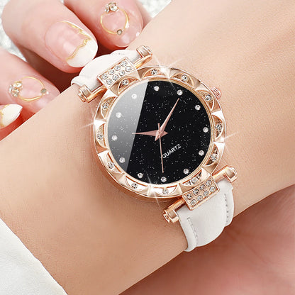 Lot 3 Montres Quartz Femme — Bracelet Cuir, Cadran 33 mm, Style Fashion & Casual | TechNova X