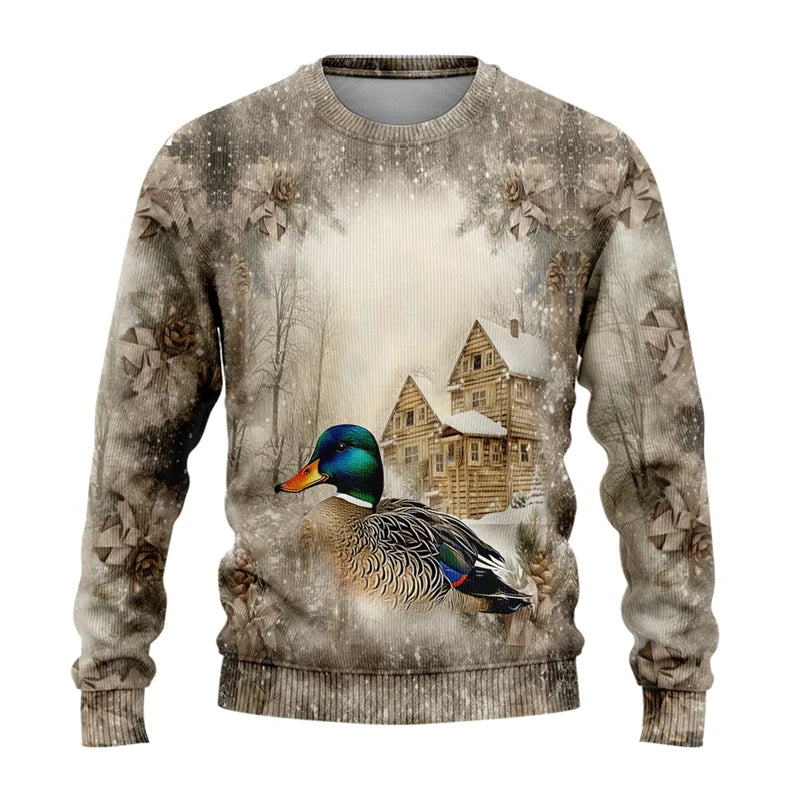 Sweat-shirt Unisexe Imprimé 3D — Style Harajuku & Y2K | Animaux de Ferme | Col Rond | Adulte & Enfant | 11 Coloris
