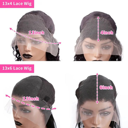 Perruque Cheveux Humains Lace Front HD — 13x4 / 13x6 / 5x5 | Densité 250% | 16-42 Pouces | Sans Colle