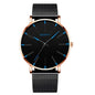 Montre Quartz Minimaliste Homme DIJANES KL959 — Ultra-Fine 8 mm, Bracelet Maille ou Cuir, Verre Hardlex, 9 Coloris | TechNova X