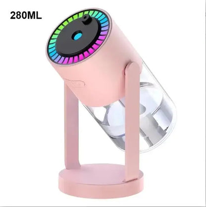 Humidificateur Projection Ciel Étoilé 280ml — LED Multimode, 2 Modes de Brume & USB 5V