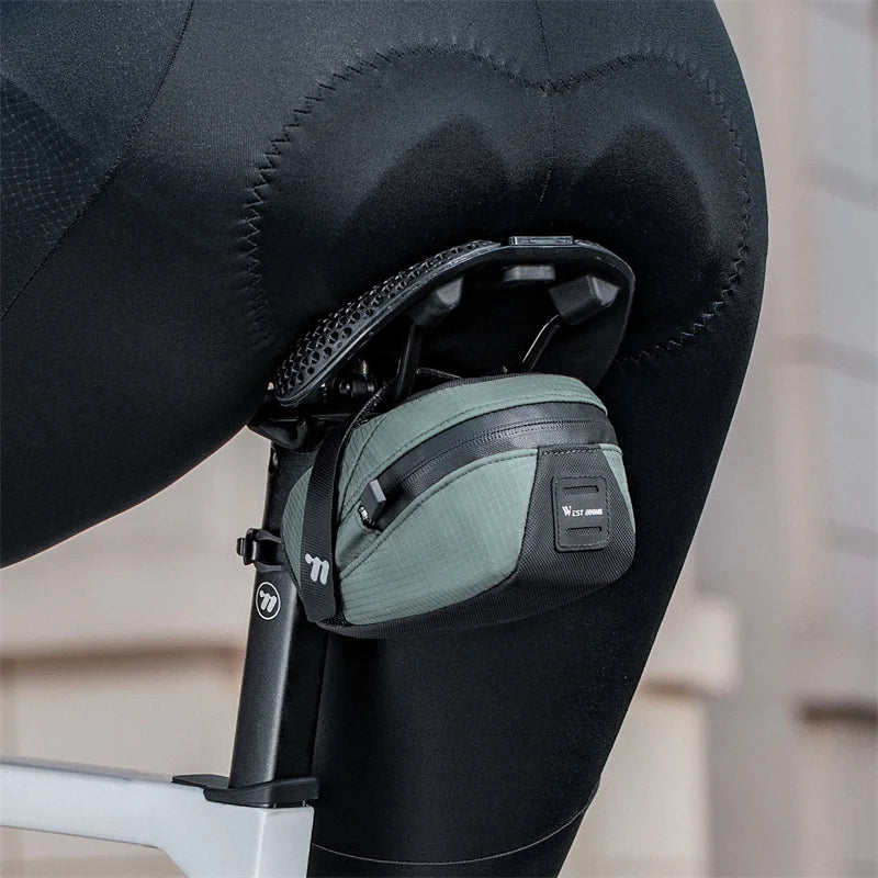 WEST BIKING – sac de selle de vélo Portable, léger 0,8 l, sac arrière de vélo, sac à outils de sport Durable, accessoires de vélo de route et vtt