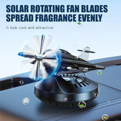 Nouveau désodorisant solaire pour voiture, hélicoptère, ornements de voiture, accessoires de décoration, hélice rotative, diffuseur de parfum aromatisant automatique