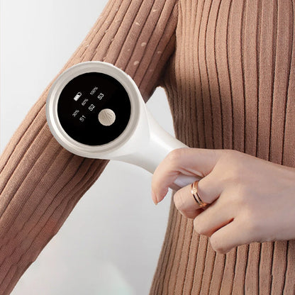 Rasoir Anti-Peluches Électrique Rechargeable — Affichage LED, 40 min d'Autonomie & Charge Rapide