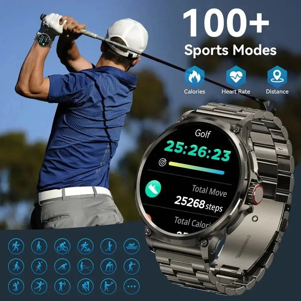 Montre Connectée Homme BOALZETD V69 — AMOLED 1,85", Batterie 710 mAh, GPS, IP67, 100+ Sports, 6 Coloris | TechNova X
