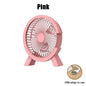 Mini Ventilateur USB Bureau 4 Pouces — Silencieux, Base Stable & 3 Coloris