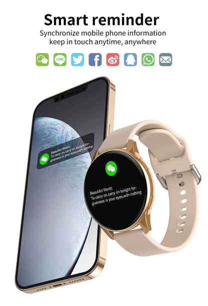 Smartwatch LIGE 0392 — Bluetooth 5.0, Appels, IP68, Charge Magnétique, Cadran Personnalisable
