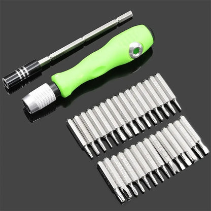 Kit Tournevis Précision 32-en-1 Galacok — 30 Embouts Magnétiques, Acier Chrome-Vanadium, Étui Compact